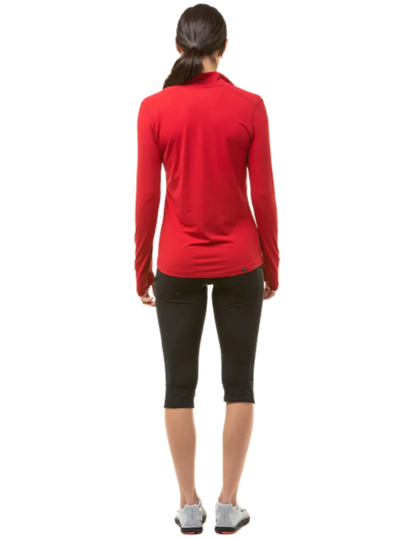 Ronhill Women's Core Thermal 1/2 Zip Jam/Flame-7